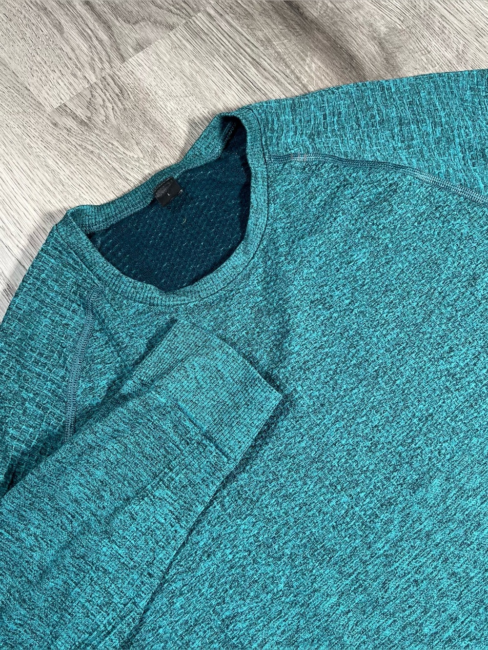 Lululemon Green Jasper Oceanic Engineered Warmth Long Sleeve Crew Sweatshirt L